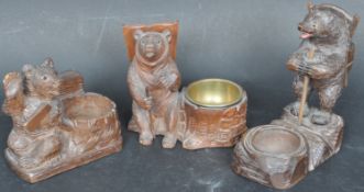 COLLECTION OF 19TH CENTURY GERMAN BLACK FOREST MATCHBOX HOLDERS