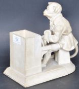 20TH CENTURY SARREGUEMINES MONKEY PIANO PLAYER