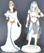 COALPORT CLEOPATRA FIGURE & WEDGWOOD TUTANKHAMUN FIGURE