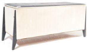 MID CENTURY, CIRCA 1950'S TWO TONE OTTOMAN BLANKET BOX