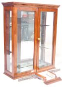 VICTORIAN 19TH CENTURY MAHOGANY SHOP DISPLAY CABINET
