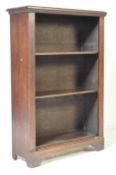 VICTORIAN 19TH CENTURY MAHOGANY OPEN WINDOW BOOKCASE