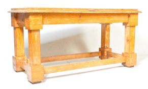 EARLY 20TH CENTURY ECCLESIASTICAL PINE TABLE