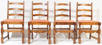 FOUR MID 20TH CENTURY DINING CHAIRS