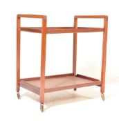 BRITISH MODERN DESIGN - MID CENTURY TEAK WOOD TROLLEY