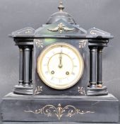 VICTORIAN 19TH CENTURY SLATE MANTEL CLOCK