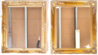 PAIR OF 20TH CENTURY REGENCY REVIVAL GILT MIRRORS