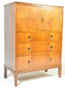 WARING & GILLOWS 1930'S ART DECO WALNUT TALLBOY
