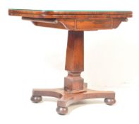 REGENCY 19TH CENTURY ROSEWOOD GAMES - CARD TABLE
