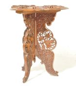 EARLY 20TH CENTURY ANGLO COLONIAL TEAK SIDE TABLE