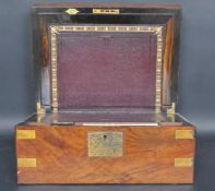 GEORGE III MAHOGANY WRITING SLOPE