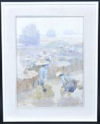 VINTAGE LATE 20TH CENTURY OIL ON CANVAS PAINTING BY KITJA NOREE