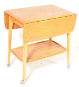 MID 20TH CENTURY TEAK WOOD SERVING TROLLEY