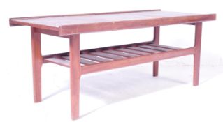 RETRO VINTAGE MID 20TH CENTURY 1960S TEAK WOOD COFFEE TABLE