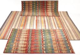 THREE CONTEMPORARY FLOOR RUGS BELGIAN / EGYPTIAN