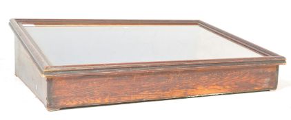 VINTAGE SHOP MAHOGANY JEWELLERY TABLE TOP DISPLAY CABINET