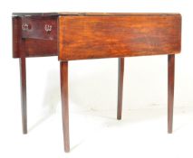 19TH CENTURY GEORGE III MAHOGANY PEMBROKE TABLE