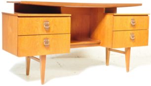 RETRO VINTAGE MID 20TH CENTURY TEAK VENEER DESK