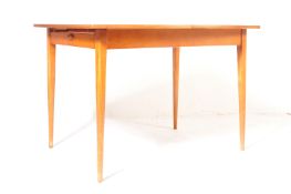 MID CENTURY RETRO TEAK WOOD EXTENDING DINING TABLE