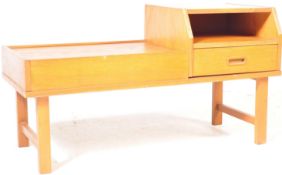 VINTAGE 1970S’S TEAK WOOD TELEPHONE TABLE