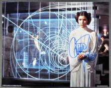 STAR WARS - CARRIE FISHER (1956-2016) - OFFICIAL SIGNED 8X10