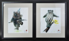 STAR WARS - RETURN OF THE JEDI (1983) - PRODUCTION USED EWOK ARTWORK