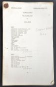 ESTATE OF DAVE PROWSE - SOFTLY SOFTLY ORIGINAL PRODUCTION SCRIPT
