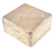 1930S HALLMARKED SILVER CIGARETTE BOX