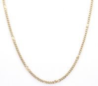 HALLMARKED 9CT GOLD FANCY LINK CHAIN NECKLACE