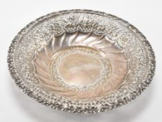 EDWARDIAN ELKINGTON HALLAMRKED SILVER DISH