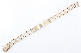 HALLMARKED 9CT GOLD ID BRACELET