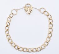 9CT GOLD & DIAMOND BRACELET