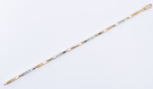 9CT GOLD & DIAMOND BRACELET