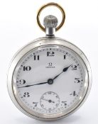 VINTAGE OMEGA OPEN FACE POCKET WATCH