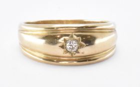 HALLMARKED 9CT GOLD DIAMOND RING