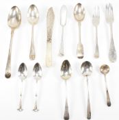 ASSORTMENT OF SILVER HALLMARKED FLATWARE