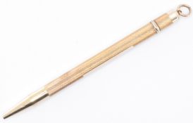 HALLMARKED 9CT GOLD MECHANICAL PENCIL