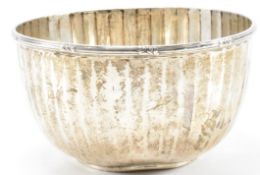 HALLMARKED SILVER WALKER & HALL CHRISTENING SUGAR BOWL