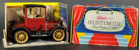 VINTAGE SCHUCO CLOCKWORK FORD COUPE CAR