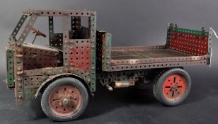 LARGE VINTAGE MECCANO FLAT BACK LORRY