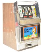 BALLY - SUPER GOLDEN GIRL - VINTAGE ONE ARM BANDIT SLOT MACHINE