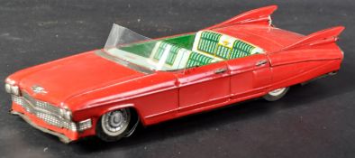 VINTAGE JAPANESE BANDAI TINPLATE CADILLAC CONVERTIBLE
