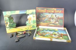 VINTAGE LOUIS MARX & CO ' SUPER CROW SHOOT ' FIRING GAME