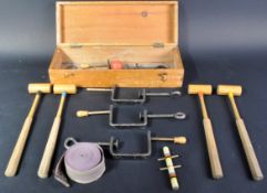 VINTAGE F.H AYRES INTERNATIONAL WOODEN CROQUET GAME