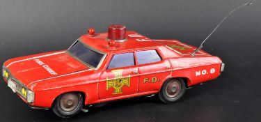 VINTAGE JAPANESE TINPLATE FIRE CHIEF CAR