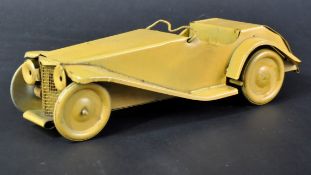 ORIGINAL VINTAGE BURNETT MADE TINPLATE SPORTS CAR