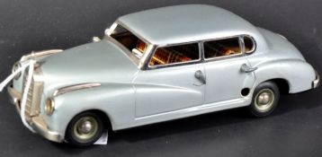 VINTAGE GERMAN MADE TINPLATE CLOCKWORK MERCEDES SALOON CAR