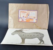 EARLY 20TH CENTURY BRITISH DONKEY PIN TAIL GAME