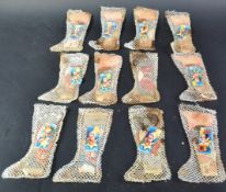 EARLY 20TH CENTURY TRADE BOX OF CHILDRENS STOCKING GIFTS