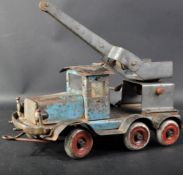 VINTAGE GERMAN METAL PICK UP CRANE TRUCK